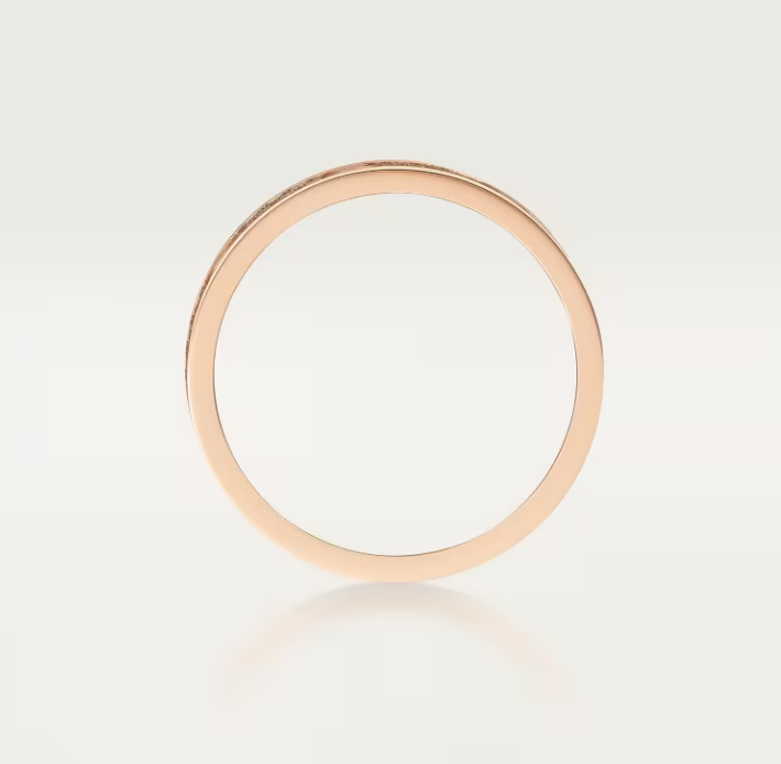 [⭐Sparkve]LOVE RING 4mm-wide full-diamond ring Rose Gold