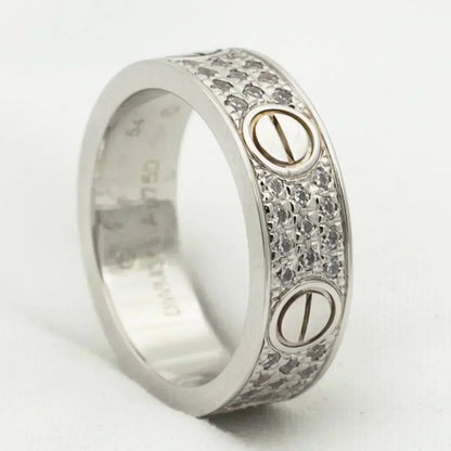 [⭐Sparkve]LOVE RING 5.5MM DIAMONDS PAVED