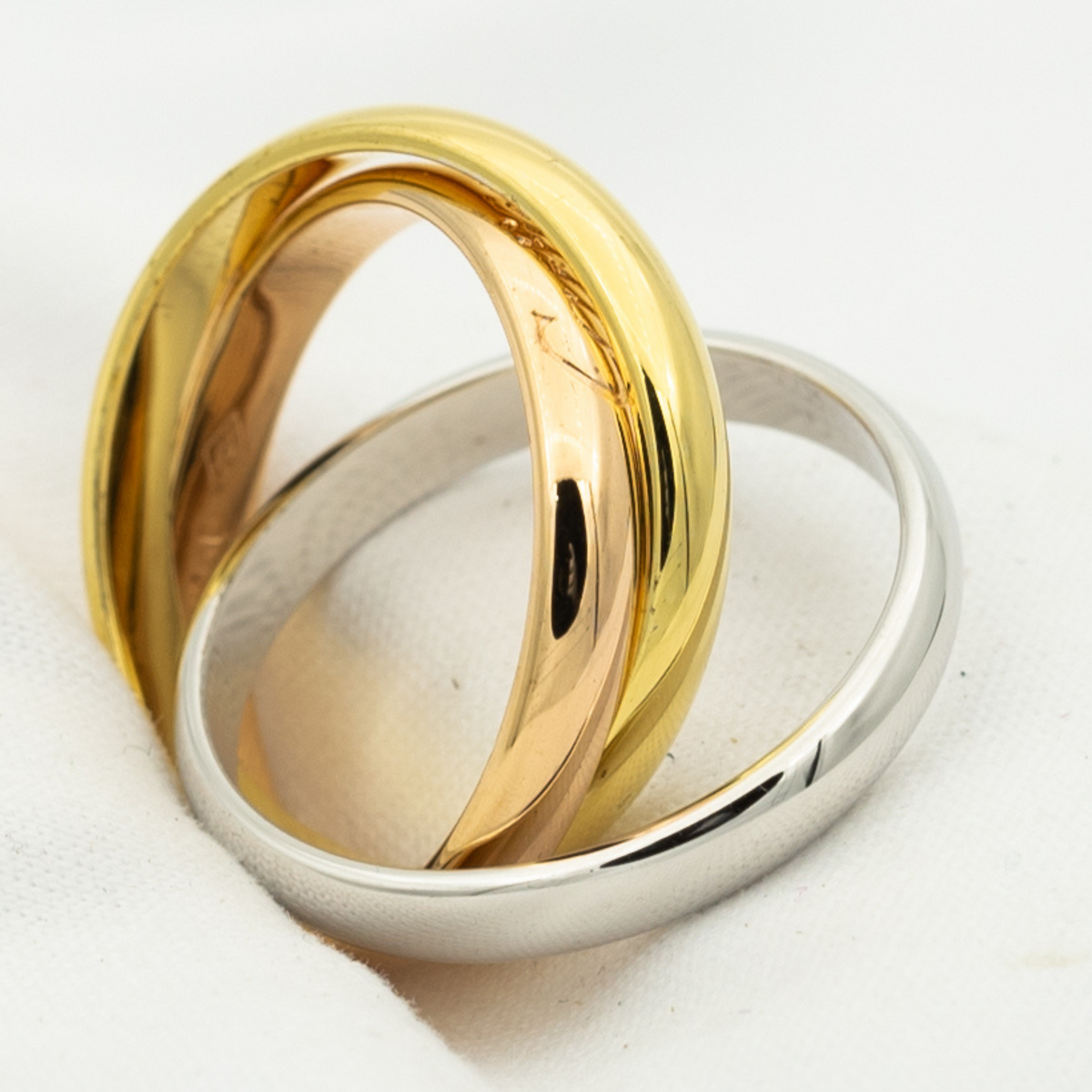 [⭐Sparkve Jewelry]TRINITY RING GOLD PINK GOLD SILVER
