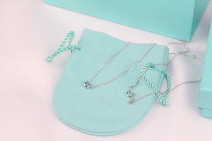 [⭐Sparkve Jewels]ELSA PERETTI SERIES SINGLE DIAMOND SIMPLE NECKLACE
