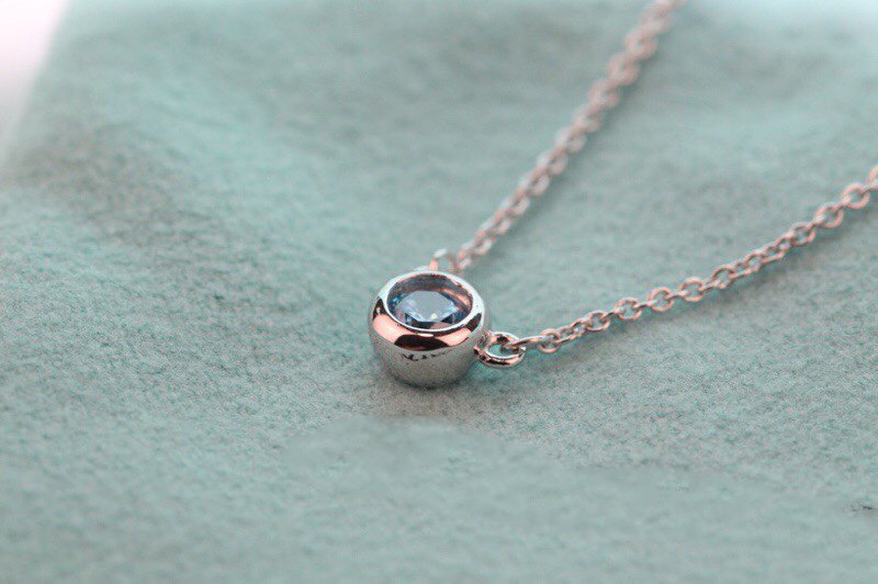 [⭐Sparkve Jewels]ELSA PERETTI SERIES SINGLE DIAMOND SIMPLE NECKLACE