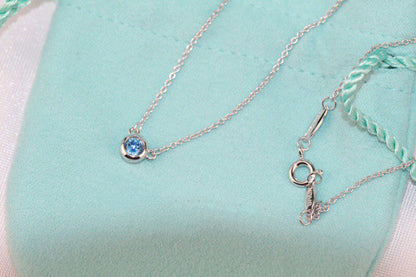 [⭐Sparkve Jewels]ELSA PERETTI SERIES SINGLE DIAMOND SIMPLE NECKLACE