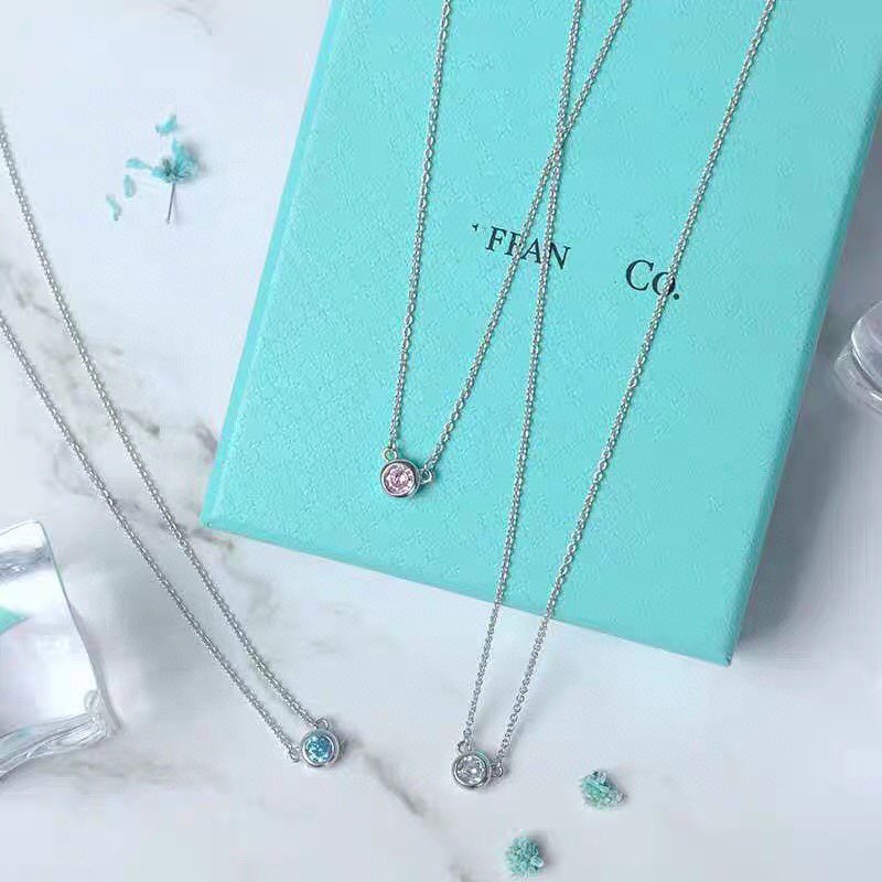 [⭐Sparkve Jewels]ELSA PERETTI SERIES SINGLE DIAMOND SIMPLE NECKLACE