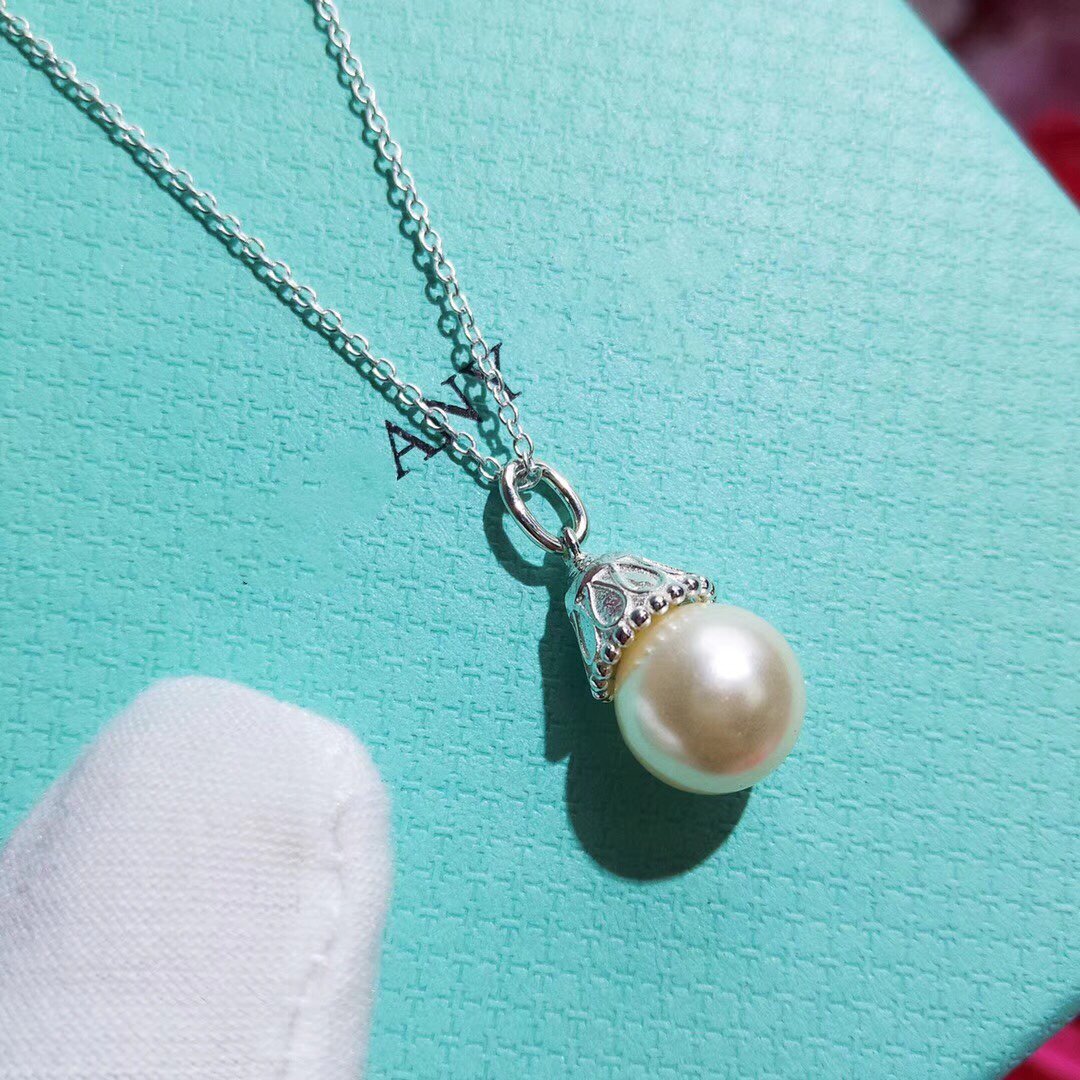 [⭐Sparkve Jewels]PEARL PENDANT GATSBY ZIEGFELD PEARL SILVER NECKLACE