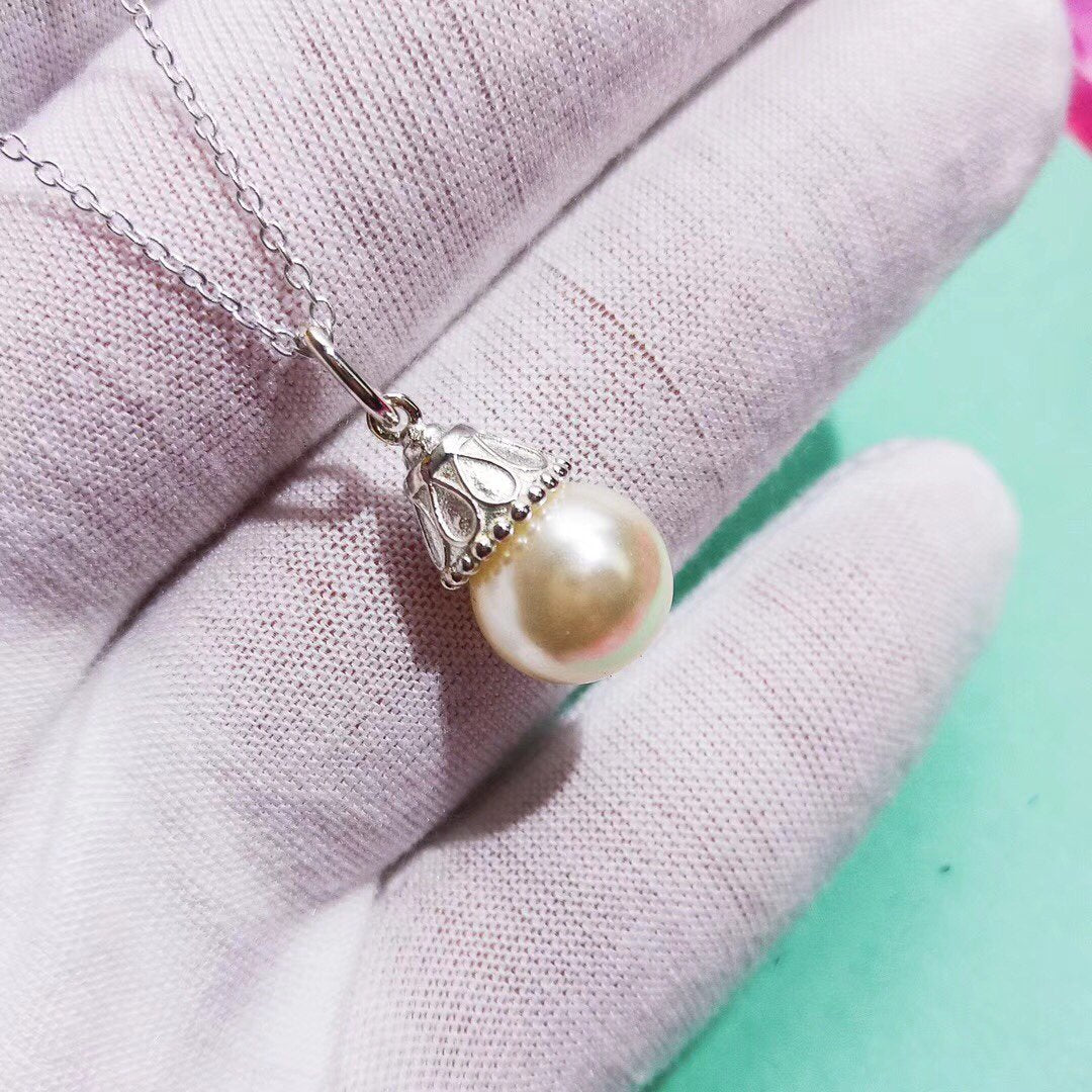 [⭐Sparkve Jewels]PEARL PENDANT GATSBY ZIEGFELD PEARL SILVER NECKLACE