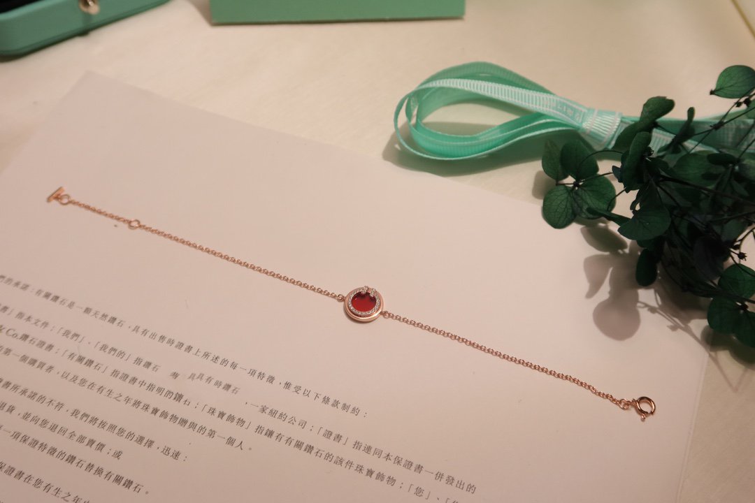 [⭐Sparkve Jewels]DIAMOND CIRCLE PINK GOLD BRACELET