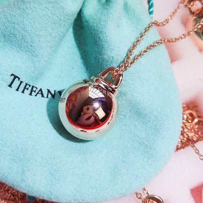 [⭐Sparkve Jewels]HARDWEAR PENDENTIF BALL ROSE NECKLACE