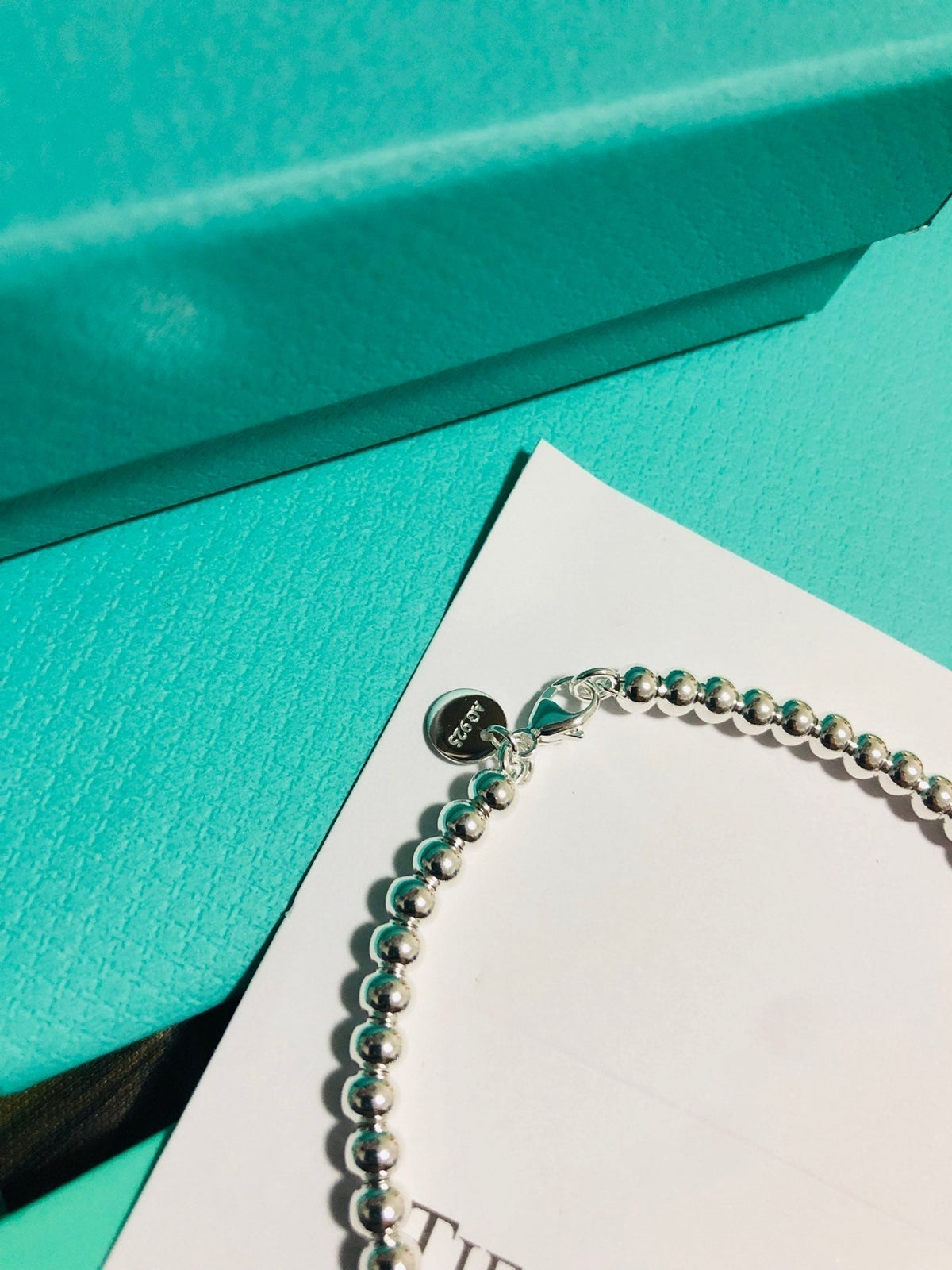 [⭐Sparkve Jewels]LOVE TIFFANY RED HEART TAG BEAD BRACELET