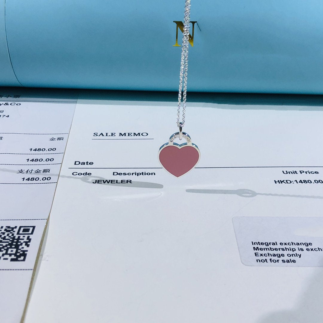 [⭐Sparkve Jewels]SMALL HEART TAG PENDANT STERLING SILVER
