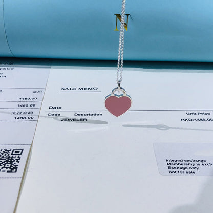 [⭐Sparkve Jewels]SMALL HEART TAG PENDANT STERLING SILVER