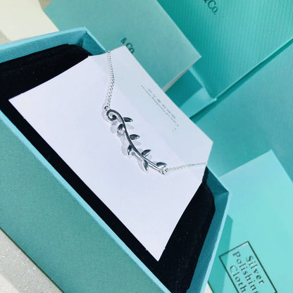 [⭐Sparkve Jewels]PALOMA PICASSO STERLING SILVER OLIVE BRANCH NECKLACE