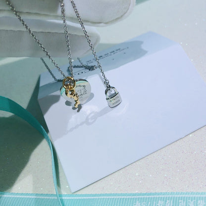 [⭐Sparkve Jewels]LOVE HEART TAG KEY NECKLACE