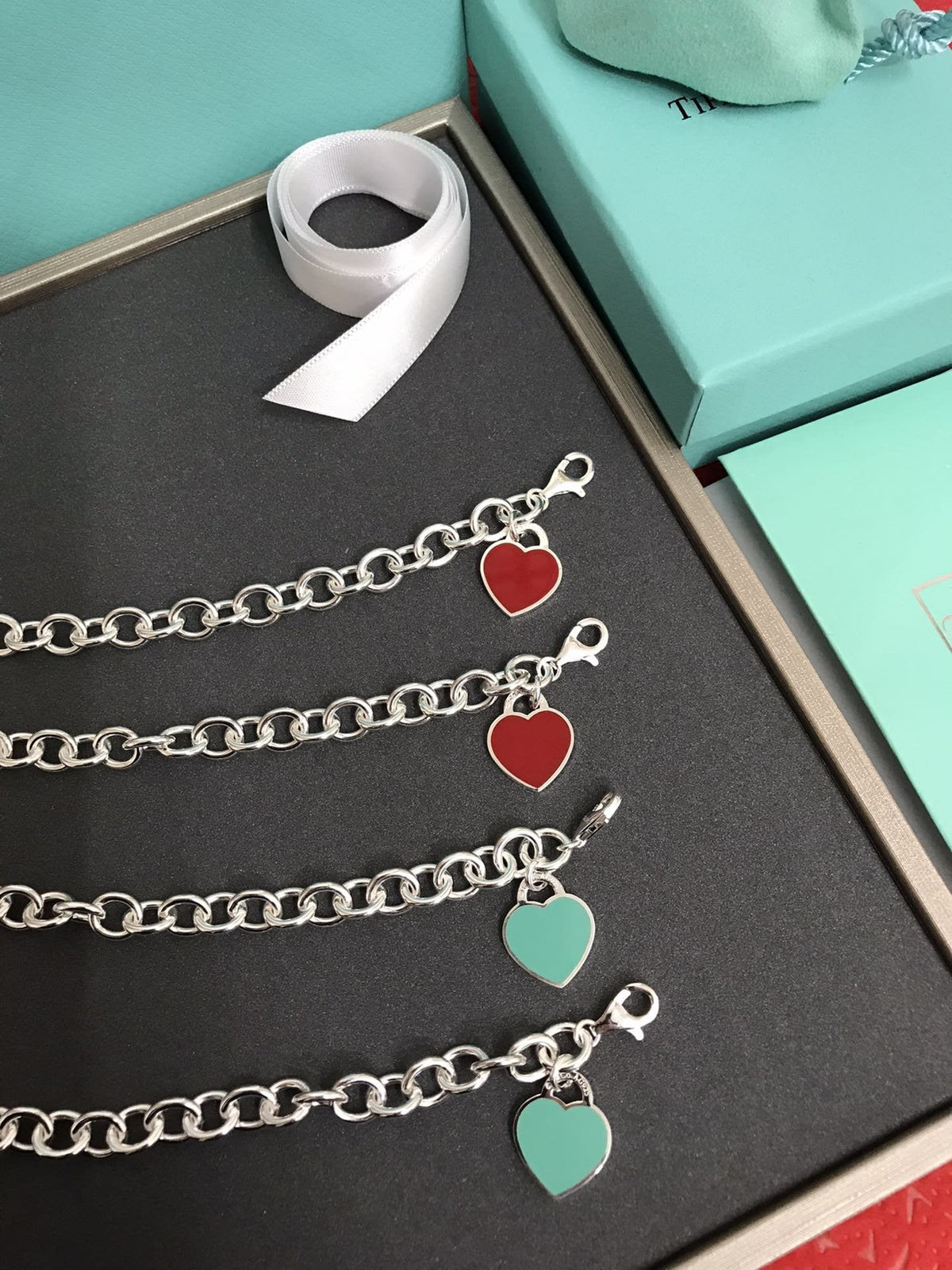 [⭐Sparkve Jewels]HEART TAG BRACELET SILVER MEDIUM