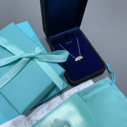 [⭐Sparkve Jewels]PAPER FLOWERS YELLOW DIAMOND FIREFLY PENDANT