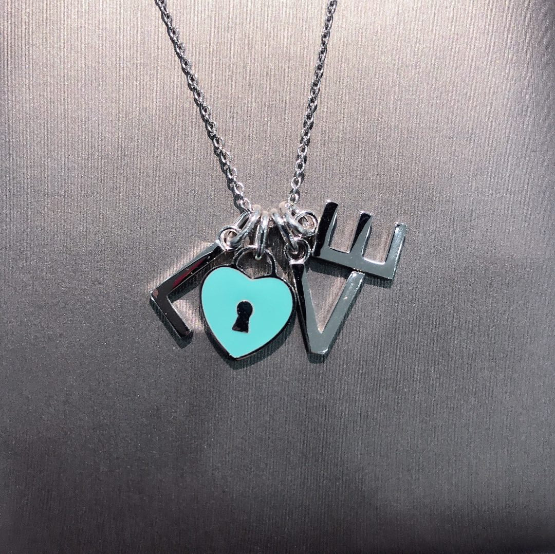 [⭐Sparkve Jewels]COLLAR LOVE PLATA NECKLACE