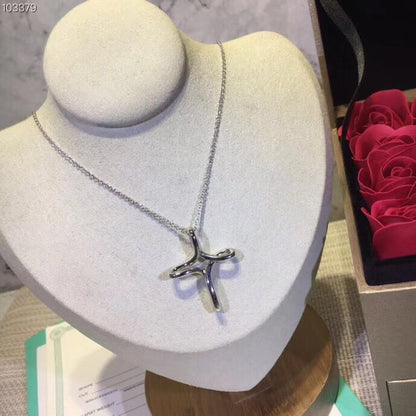 [⭐Sparkve Jewels]CROSS NECKLACE STERLING SILVER MATERIAL
