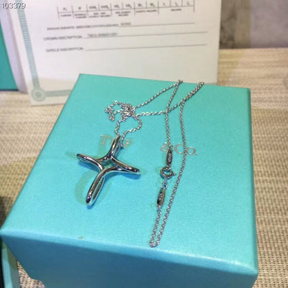 [⭐Sparkve Jewels]CROSS NECKLACE STERLING SILVER MATERIAL