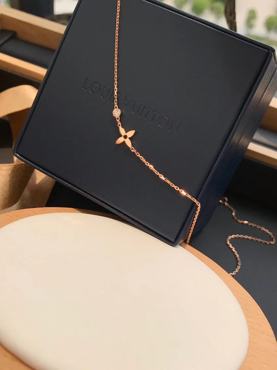 [⭐Sparkve]BLOSSOM PENDANT PINK GOLD AND DIAMOND