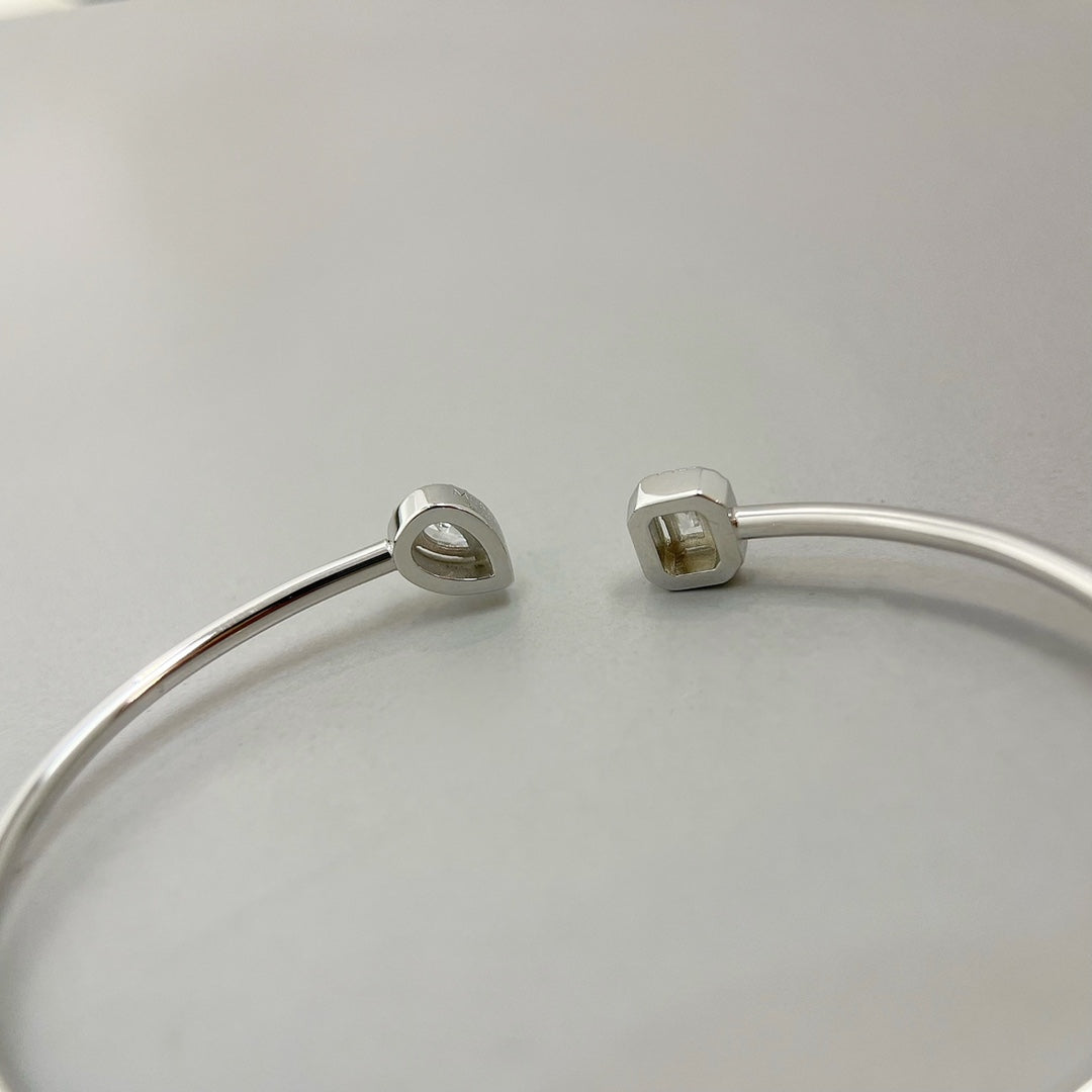 [⭐Sparkve]JONC FLEX MY TWIN TOI & MOI SILVER DIAMOND BRACELET
