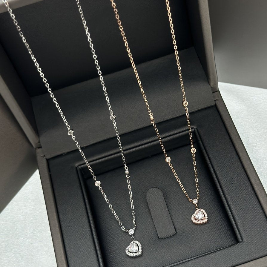 [⭐Sparkve]JOY HEART DIAMOND NECKLACE