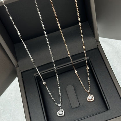 [⭐Sparkve]JOY HEART DIAMOND NECKLACE