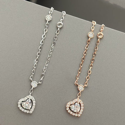 [⭐Sparkve]JOY HEART DIAMOND NECKLACE