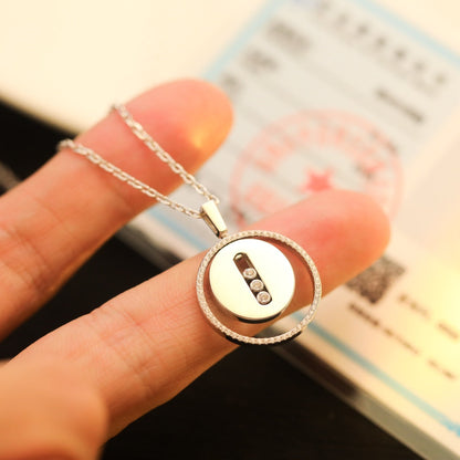 [⭐Sparkve]Demo MOVE MM SILVER DIAMOND NECKLACE