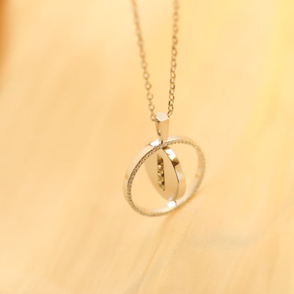 [⭐Sparkve]Demo MOVE MM SILVER DIAMOND NECKLACE