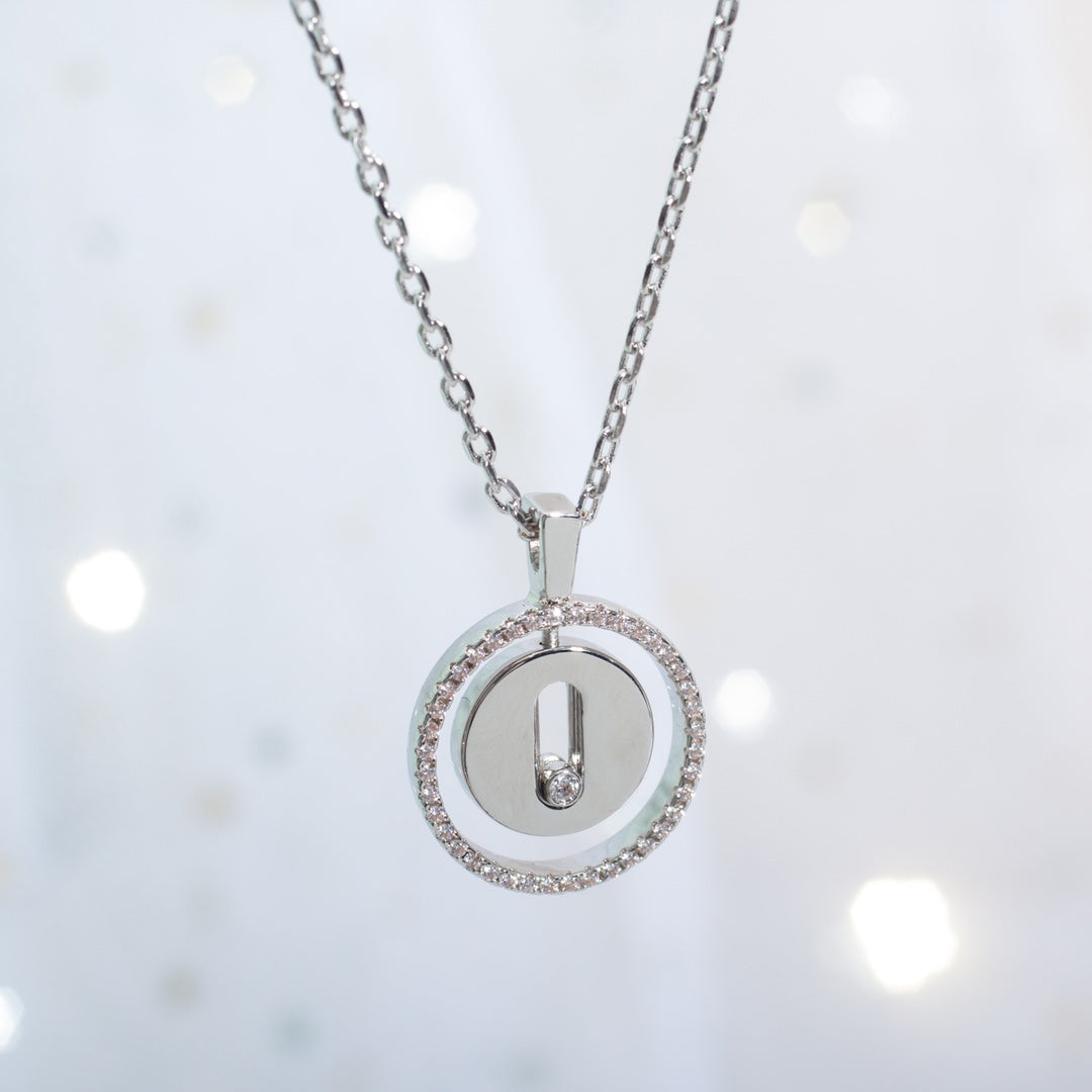 [⭐Sparkve]Demo MOVE PM NECKLACE SILVER DIAMOND