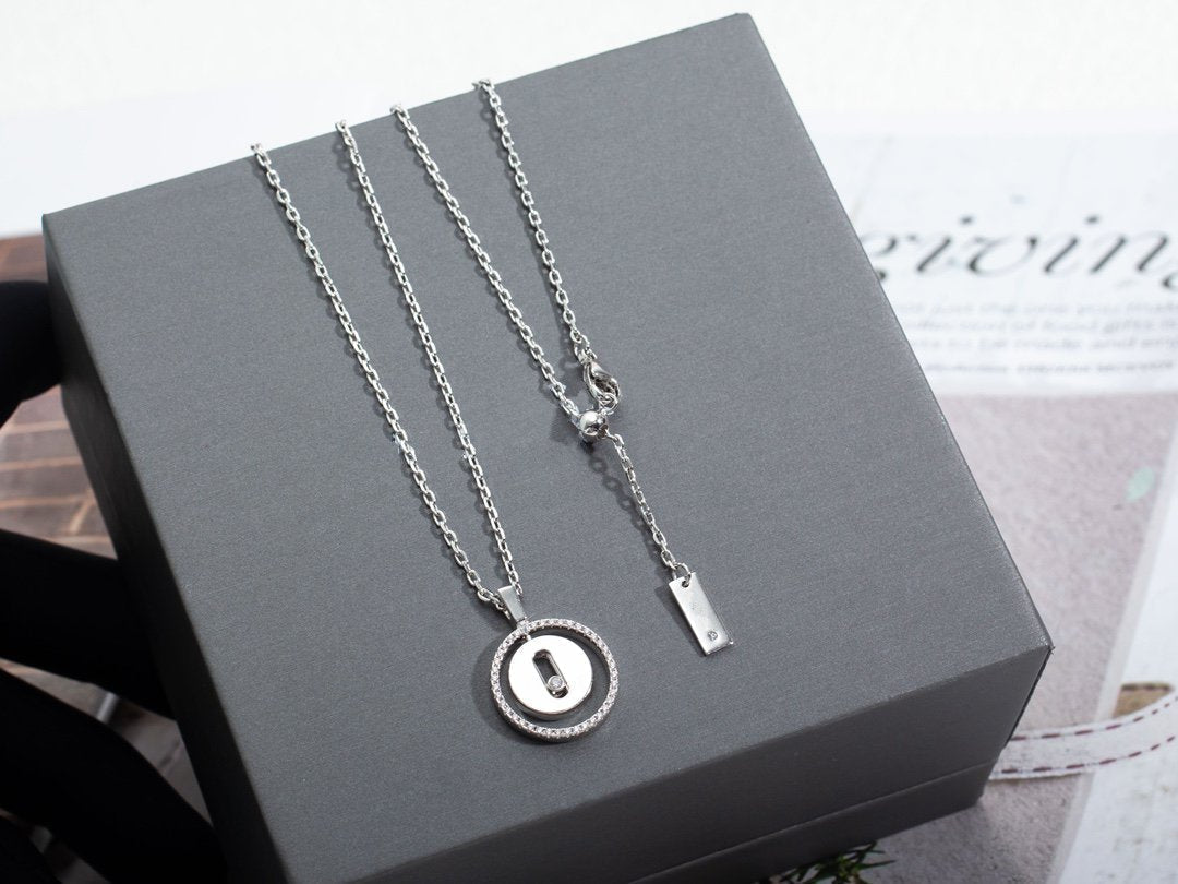 [⭐Sparkve]Demo MOVE PM NECKLACE SILVER DIAMOND
