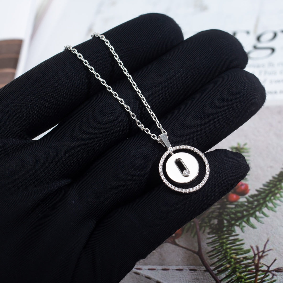 [⭐Sparkve]Demo MOVE PM NECKLACE SILVER DIAMOND