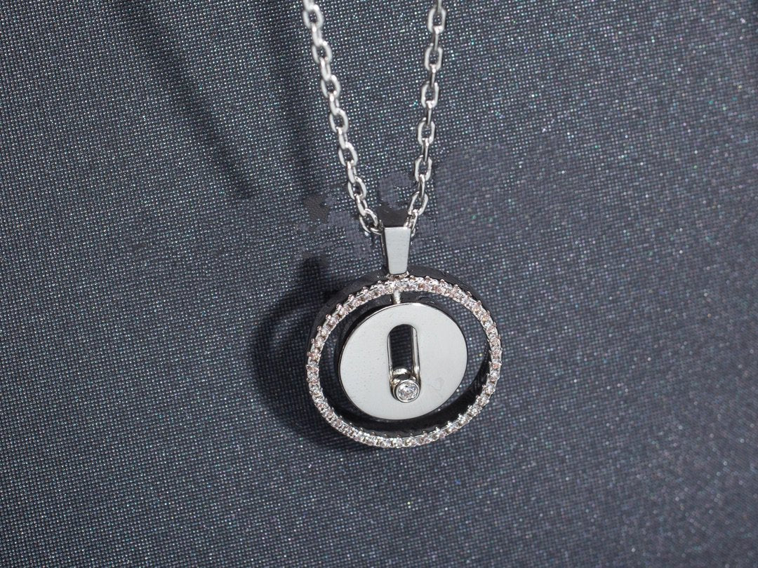 [⭐Sparkve]Demo MOVE PM NECKLACE SILVER DIAMOND