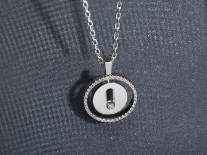 [⭐Sparkve]Demo MOVE PM NECKLACE SILVER DIAMOND