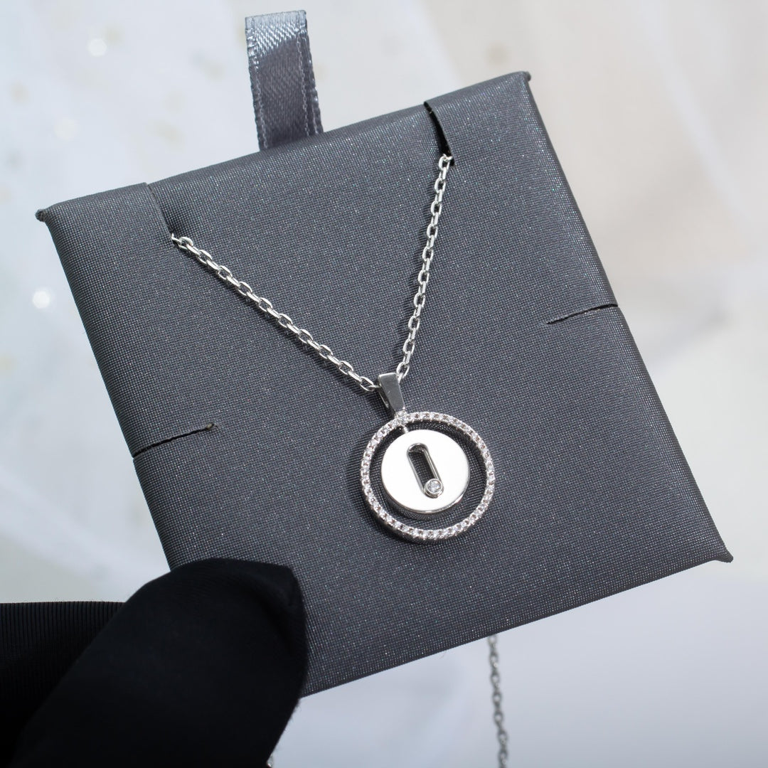 [⭐Sparkve]Demo MOVE PM NECKLACE SILVER DIAMOND