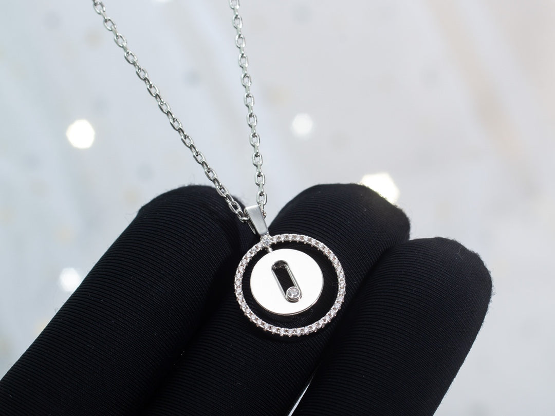 [⭐Sparkve]Demo MOVE PM NECKLACE SILVER DIAMOND