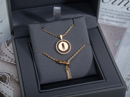 [⭐Sparkve]Demo MOVE PM NECKLACE PINK GOLD DIAMOND