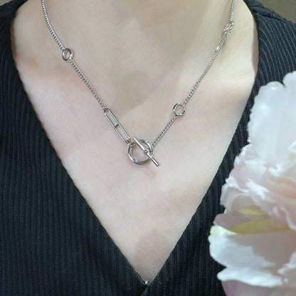 [⭐Sparkve]HM STERLING CHAINE D'ANCRE HEART