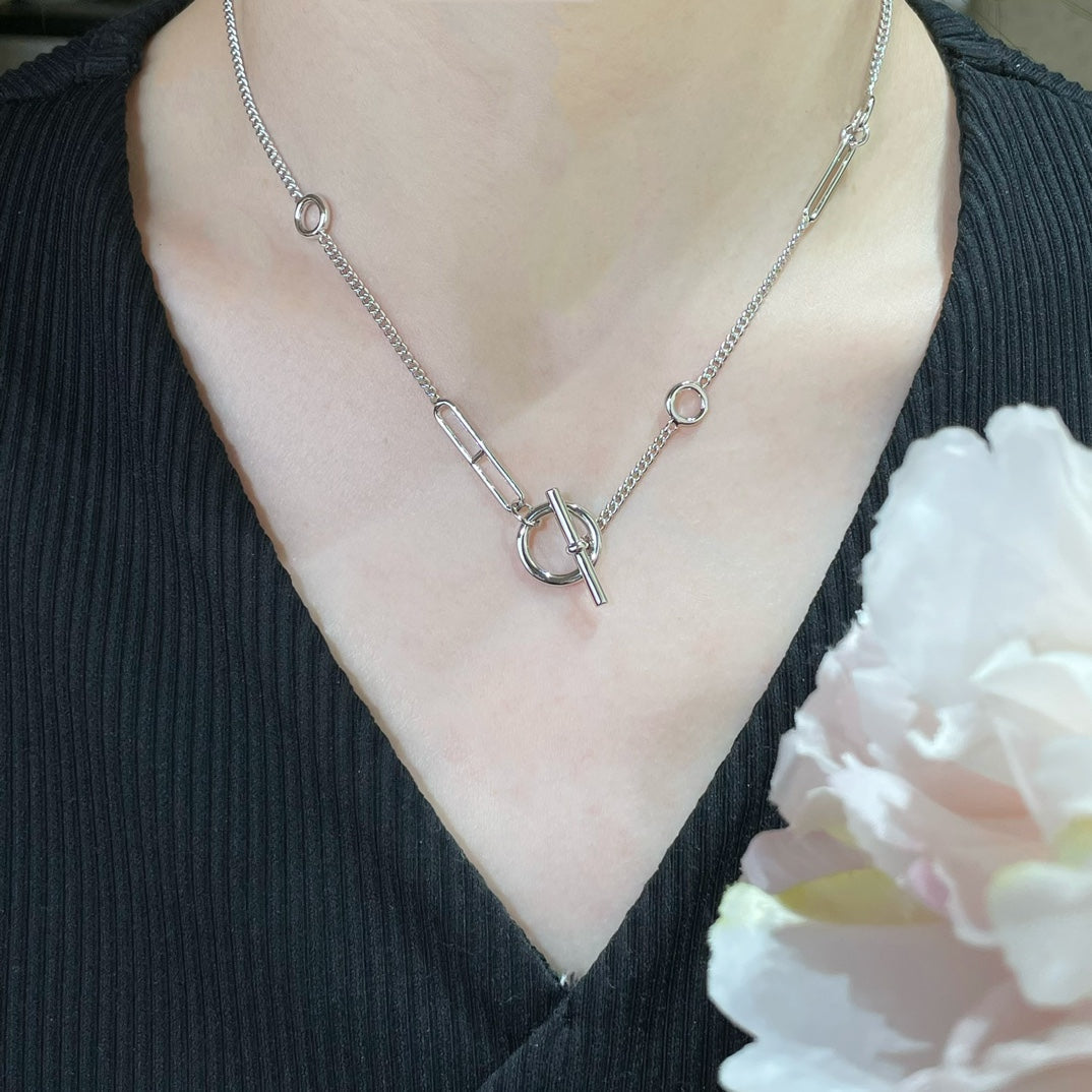 [⭐Sparkve]HM STERLING CHAINE D'ANCRE HEART