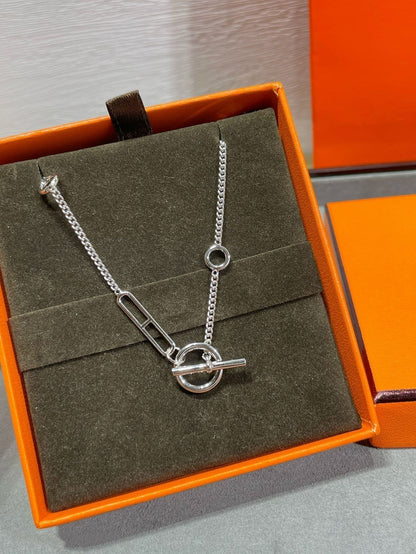 [⭐Sparkve]HM STERLING CHAINE D'ANCRE HEART