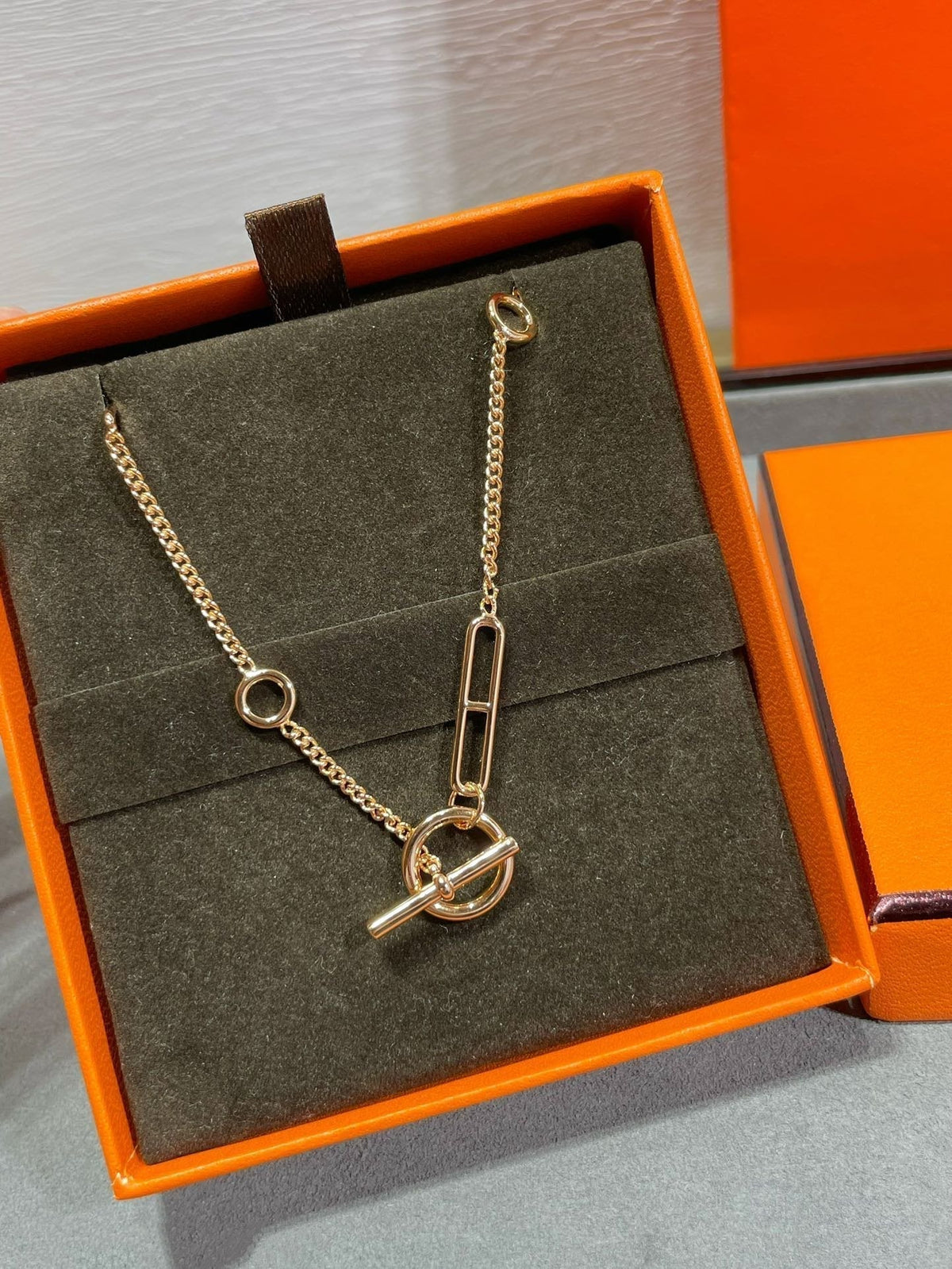 [⭐Sparkve]HM STERLING CHAINE D'ANCRE HEART