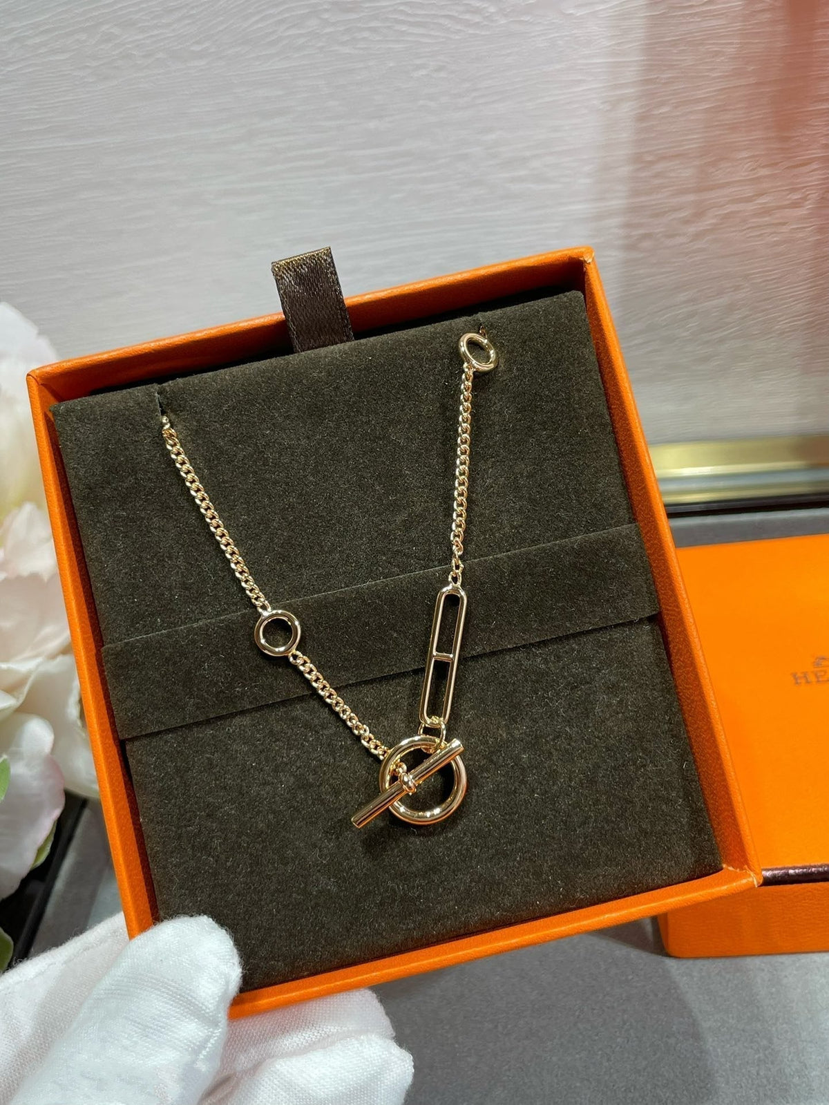 [⭐Sparkve]HM STERLING CHAINE D'ANCRE HEART