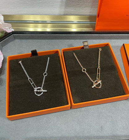 [⭐Sparkve]HM STERLING CHAINE D'ANCRE HEART