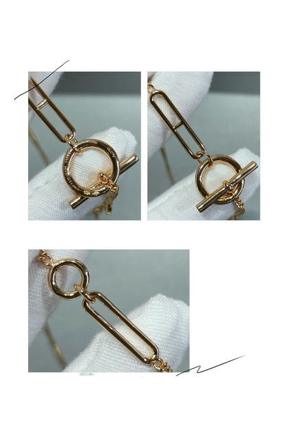 [⭐Sparkve]HM STERLING CHAINE D'ANCRE HEART