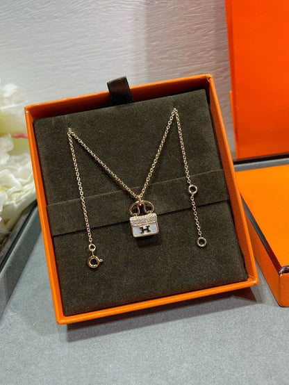 [⭐Sparkve]H CIRCE MOISSANITE PENDANT NECKLACE GOLD