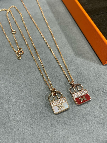 [⭐Sparkve]H CIRCE MOISSANITE PENDANT NECKLACE GOLD