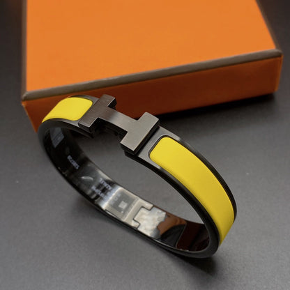 [⭐Sparkve]CLIC HM SO BLACK YELLOW BRACELET