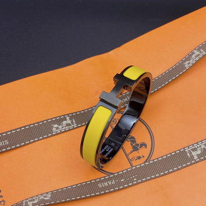 [⭐Sparkve]CLIC HM SO BLACK YELLOW BRACELET