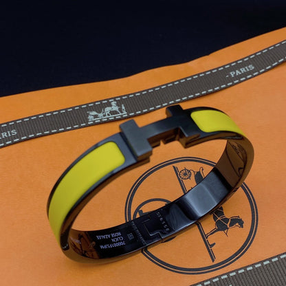 [⭐Sparkve]CLIC HM SO BLACK YELLOW BRACELET