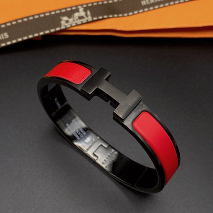 [⭐Sparkve]CLIC HM SO BLACK RED BRACELET