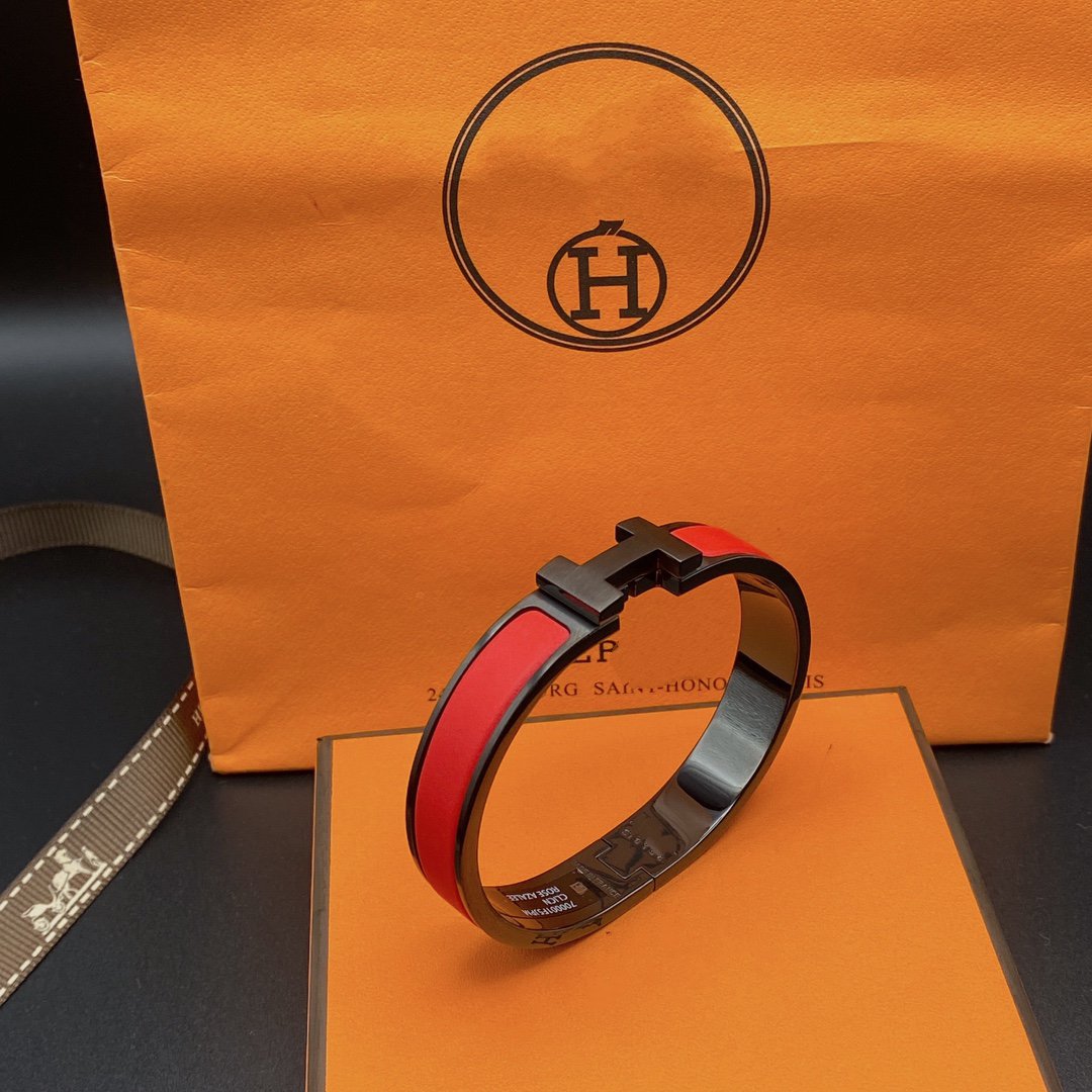 [⭐Sparkve]CLIC HM SO BLACK RED BRACELET
